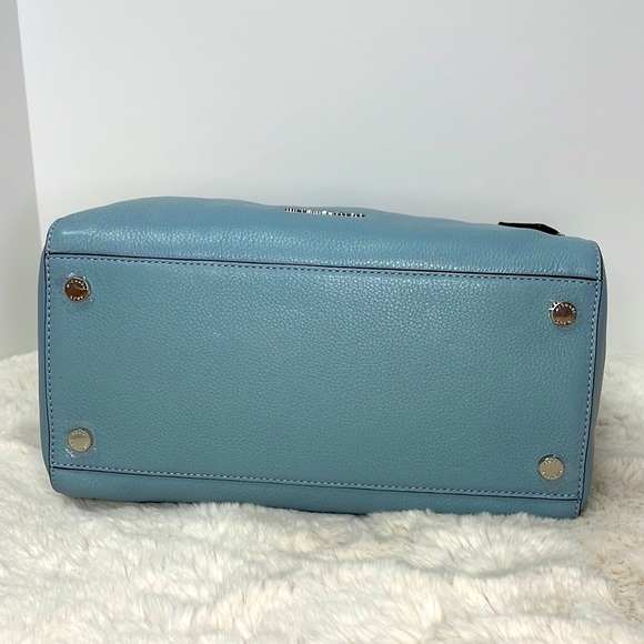 Large Dusty Blue Kirby Michael Kors Satchel Bag Never Used - Picture 2 of 6